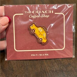 Coach Yellow Taxi Pin